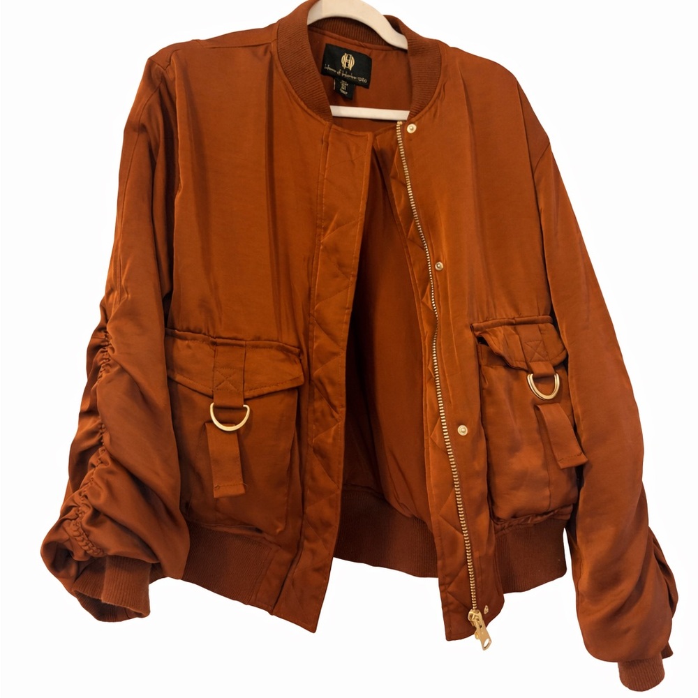 House of Harlow 1960 Copper Bomber Jacket
